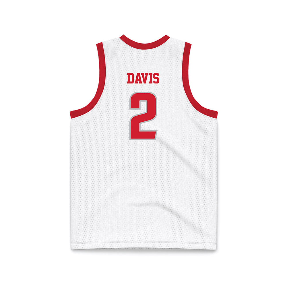 Radford - NCAA Men's Basketball : Chace Davis - White Basketball Jersey