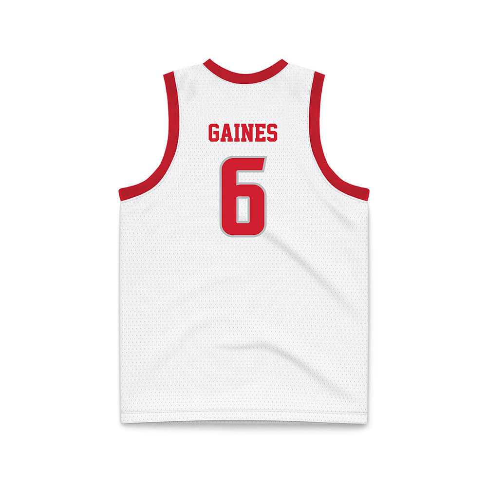 Radford - NCAA Men's Basketball : Isaiah Gaines - White Basketball Jersey-1