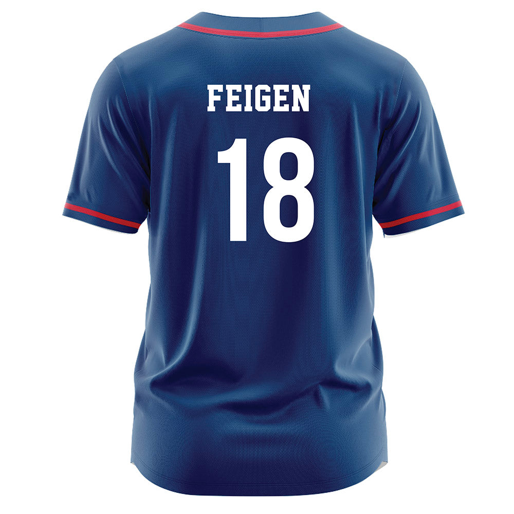 - NCAA Softball : Kelley Feigen - Navy Jersey-1