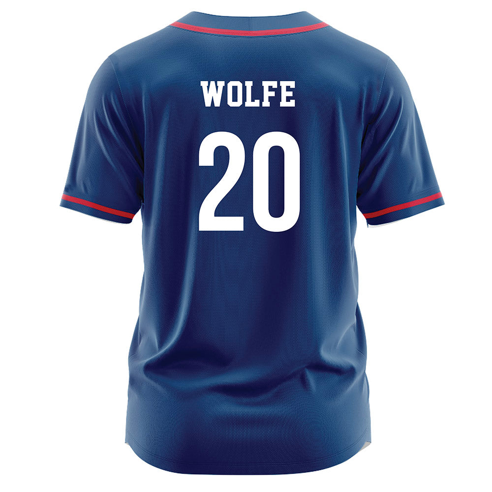 Radford - NCAA Softball : Amber Wolfe - Navy Jersey