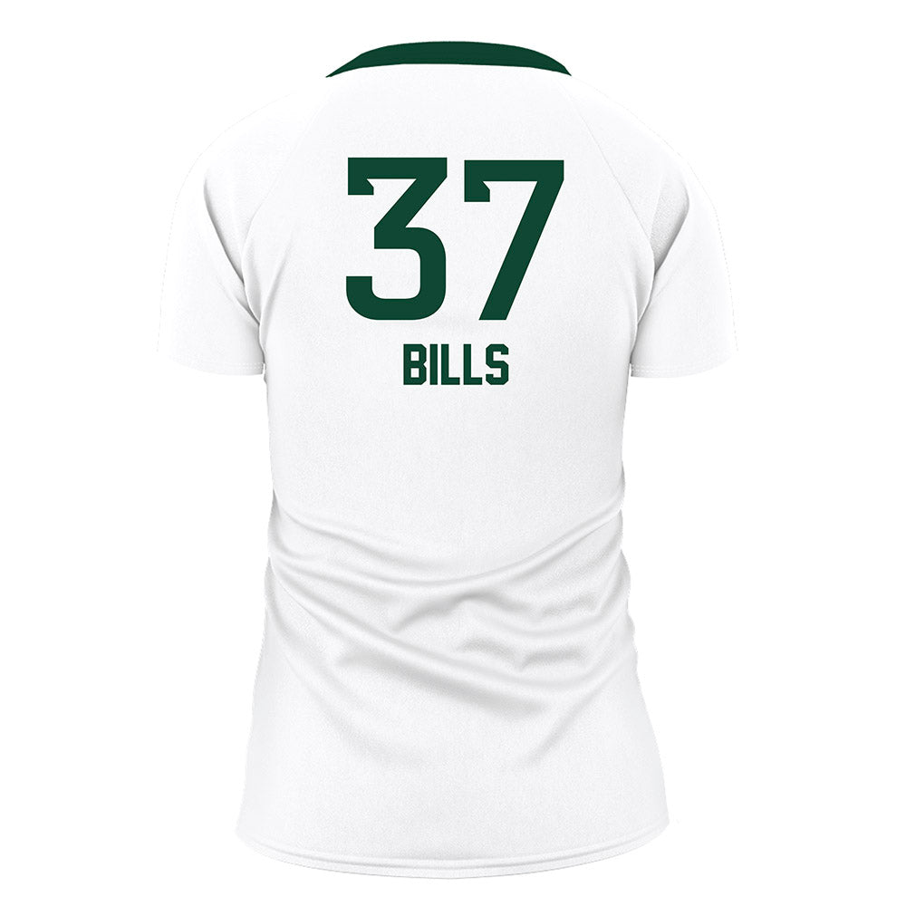 Baylor - NCAA Women's Volleyball : Halle Bills - White Volleyball Jersey-1