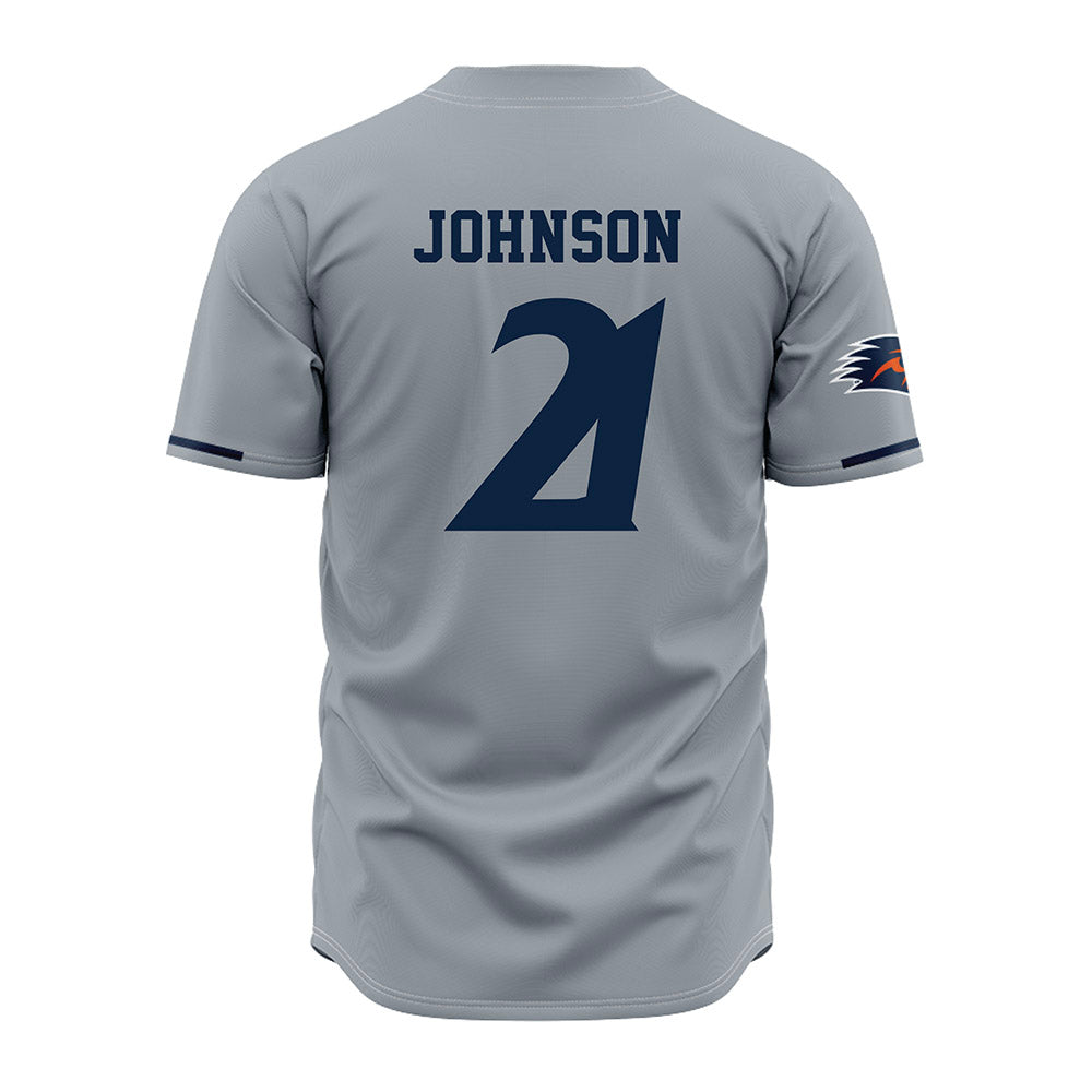UTSA - NCAA Baseball : Nathan Johnson - Grey Jersey-1