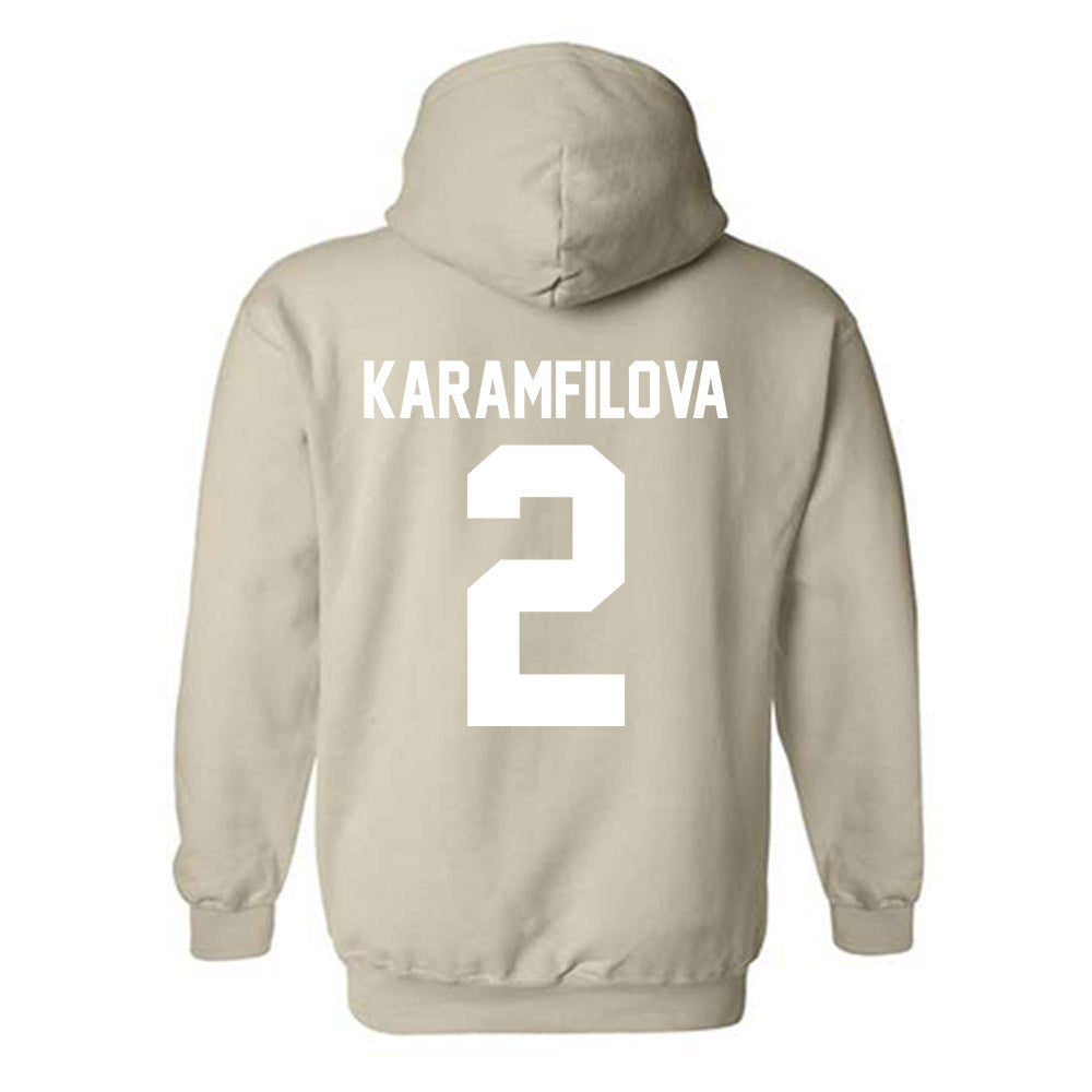 USF - NCAA Women's Basketball : Yana Karamfilova - Classic Shersey Hooded Sweatshirt-1