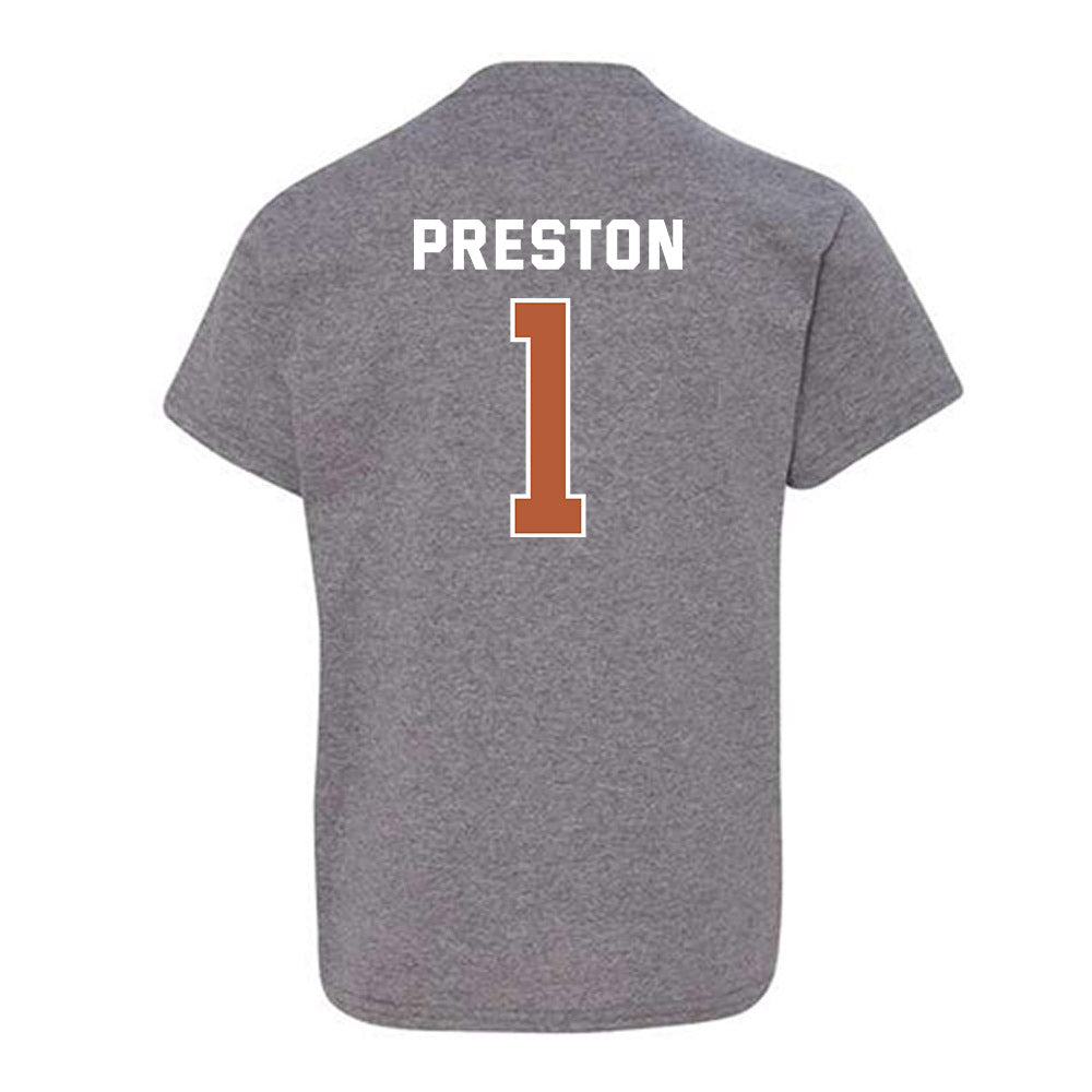 Texas - NCAA Women's Basketball : Bryanna Preston - Sports Shersey Youth T-Shirt-1