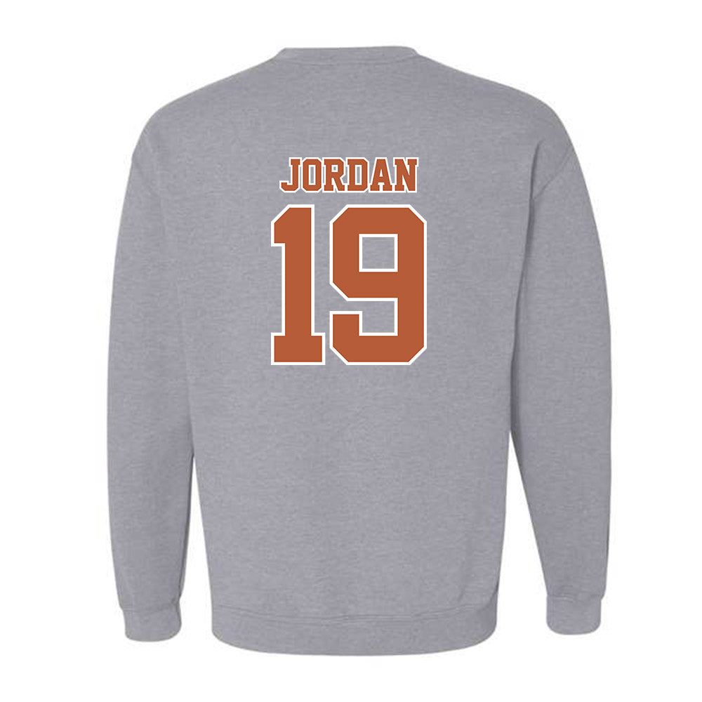 Texas - NCAA Baseball : Donovan Jordan - Sports Shersey Crewneck Sweatshirt-1