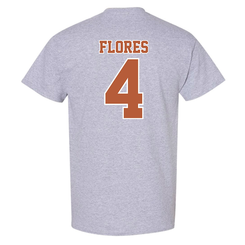 Texas - NCAA Baseball : Jason Flores - Sports Shersey T-Shirt-1