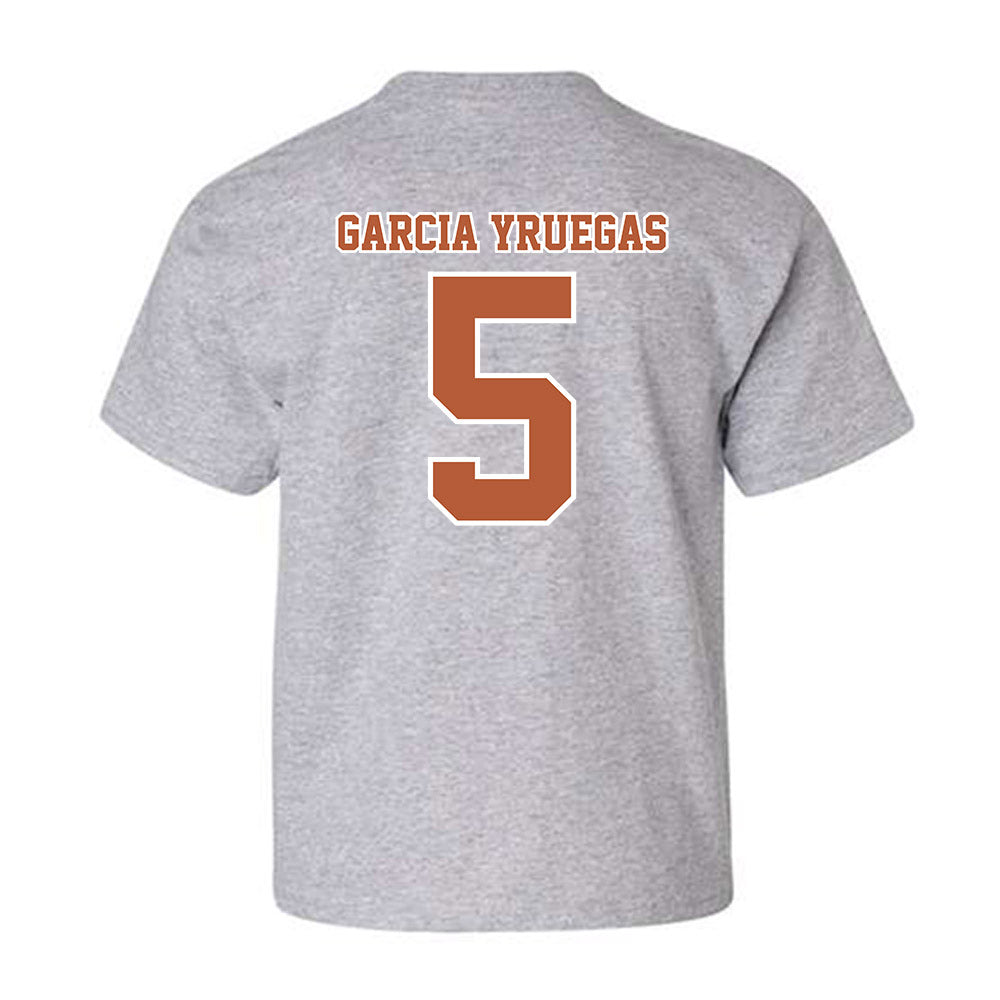 Texas - NCAA Baseball : Felix Garcia Yruegas - Sports Shersey Youth T-Shirt-1