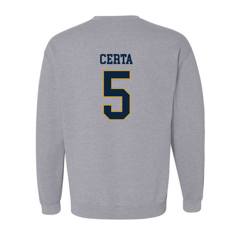 Notre Dame - NCAA Men's Basketball : Cole Certa - Sports Shersey Crewneck Sweatshirt-1