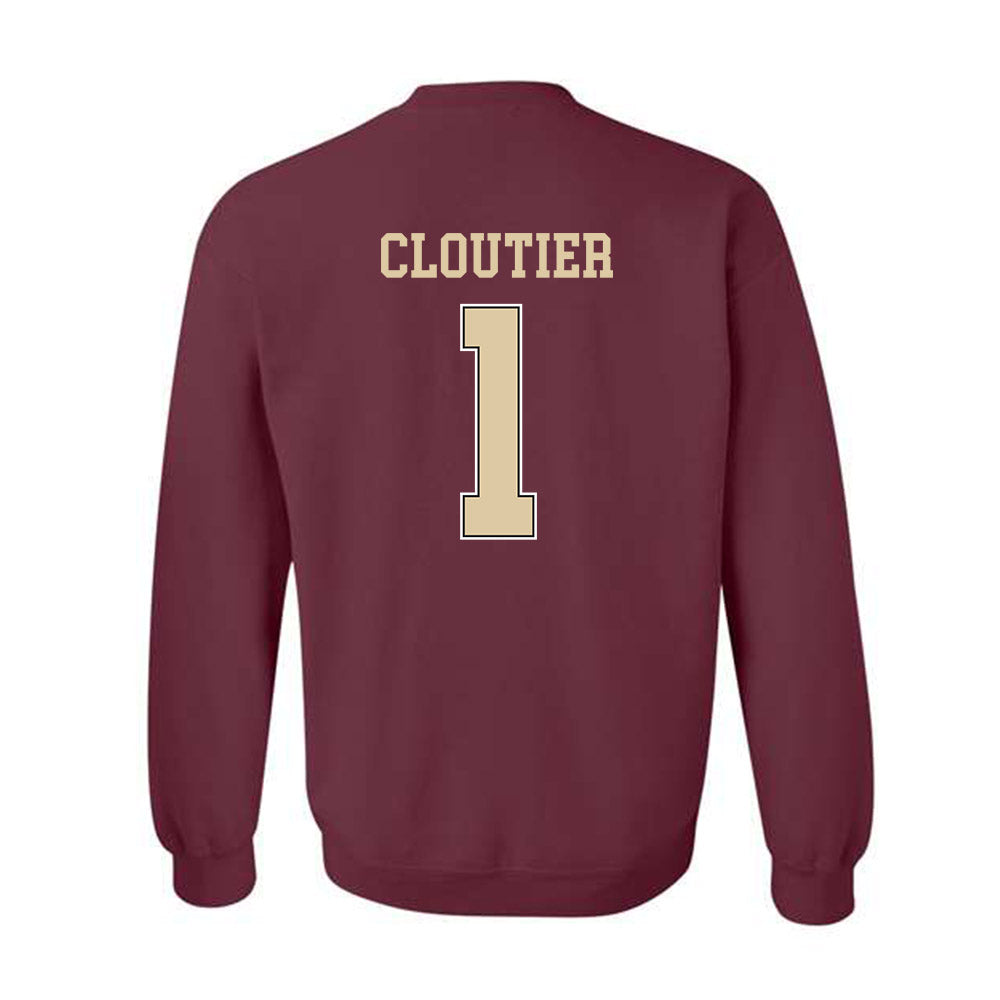 Boston College - NCAA Men's Ice Hockey : Louka Cloutier - Sports Shersey Crewneck Sweatshirt-1