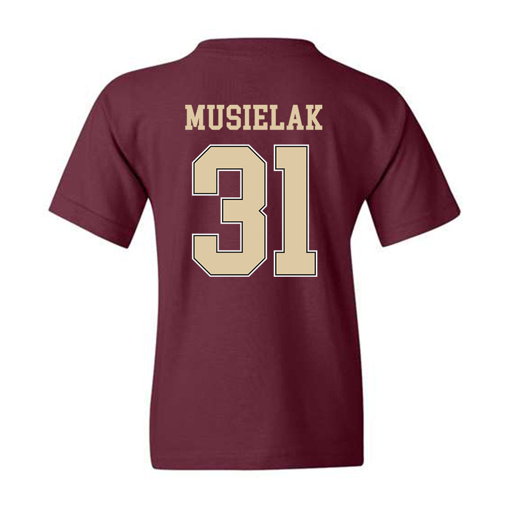 Boston College - NCAA Men's Ice Hockey : Alex Musielak - Sports Shersey Youth T-Shirt