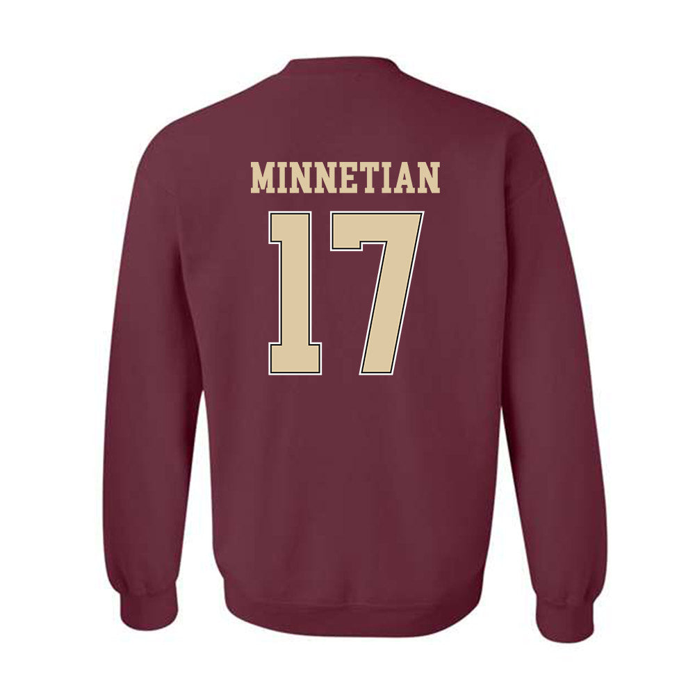 Boston College - NCAA Men's Ice Hockey : Aram Minnetian - Sports Shersey Crewneck Sweatshirt