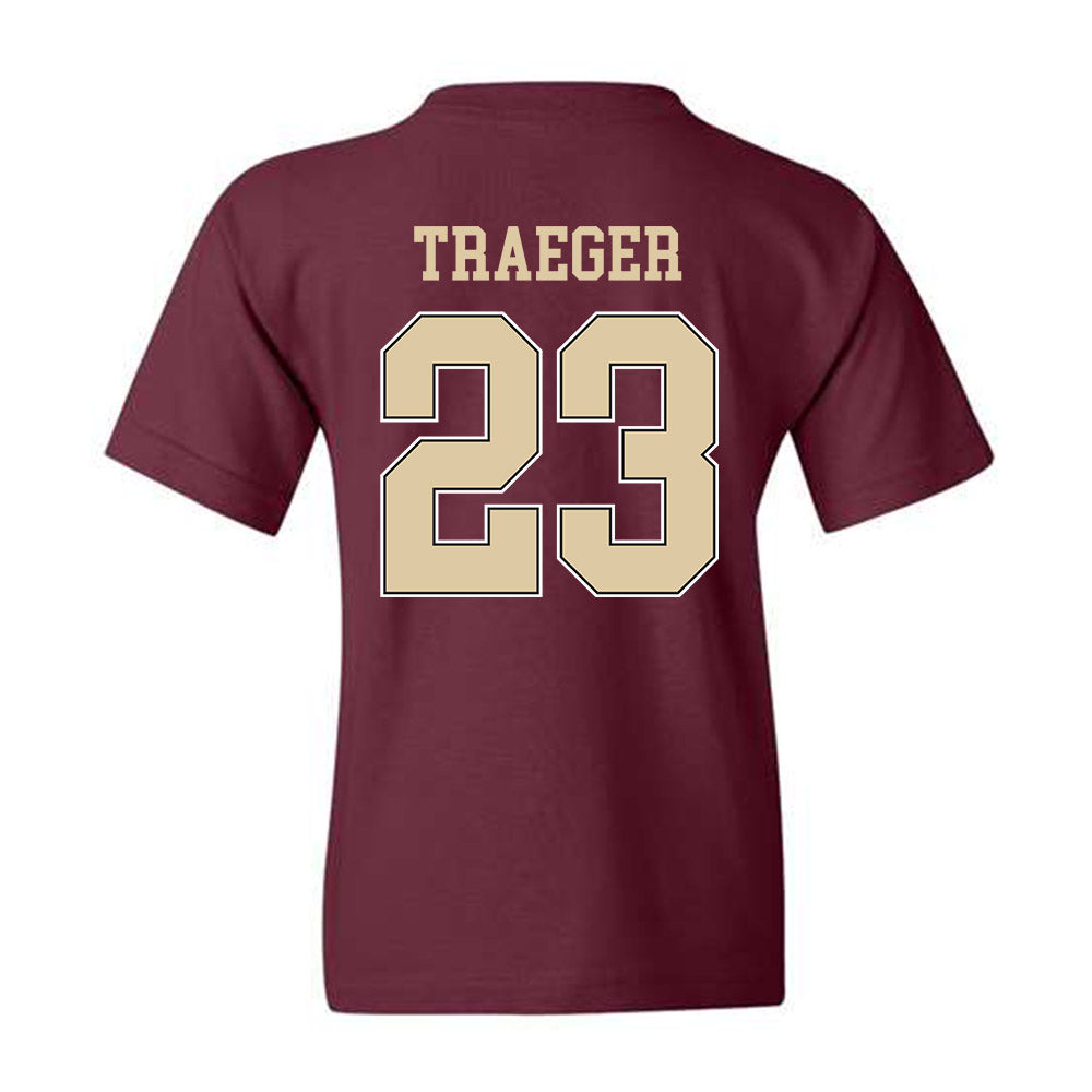 Boston College - NCAA Men's Ice Hockey : Will Traeger - Sports Shersey Youth T-Shirt