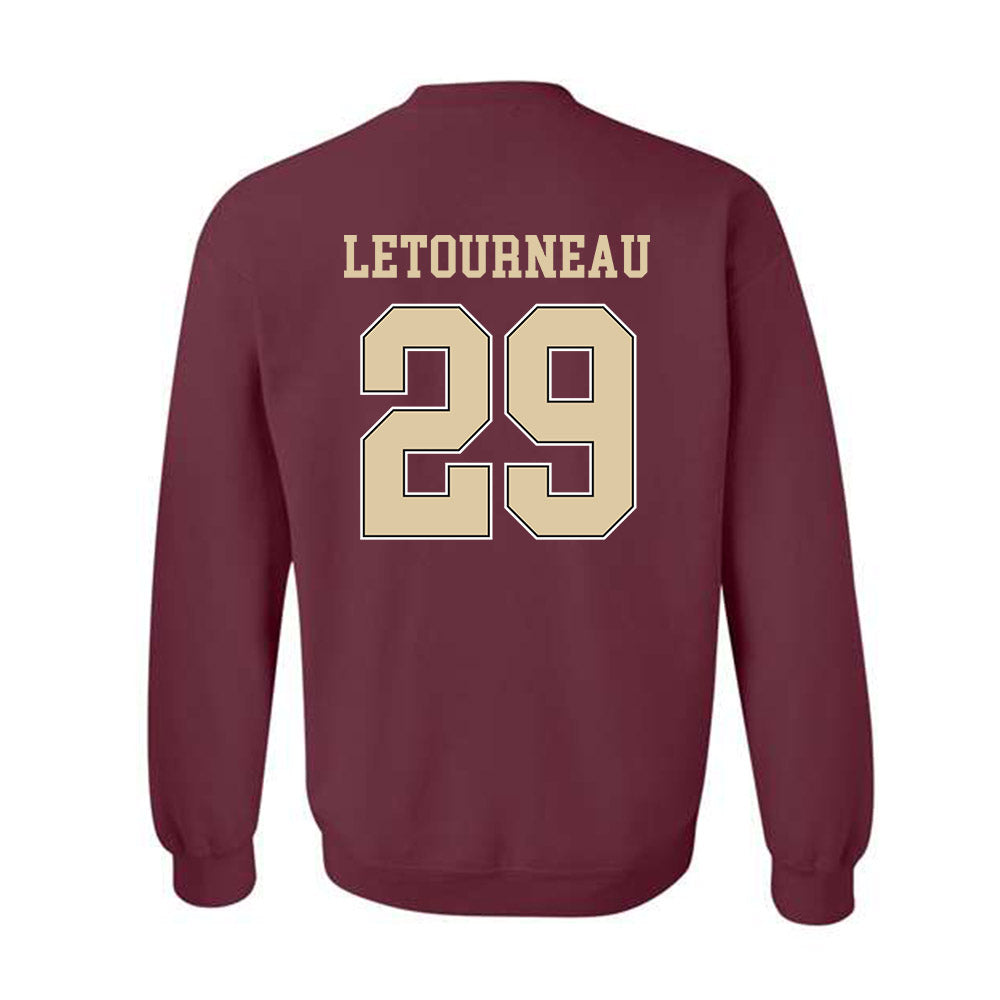 Boston College - NCAA Men's Ice Hockey : Dean Letourneau - Sports Shersey Crewneck Sweatshirt-1