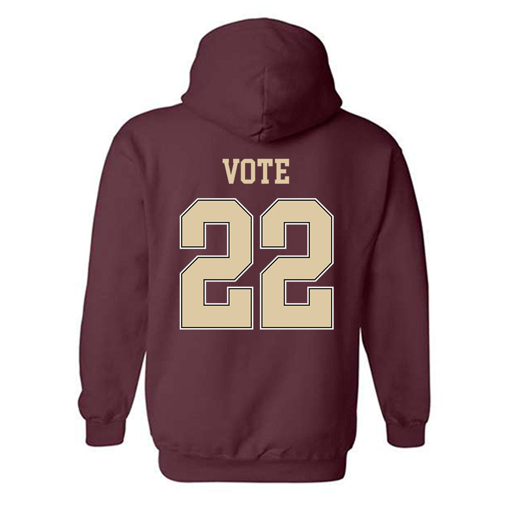 Boston College - NCAA Men's Ice Hockey : Will Vote - Sports Shersey Hooded Sweatshirt