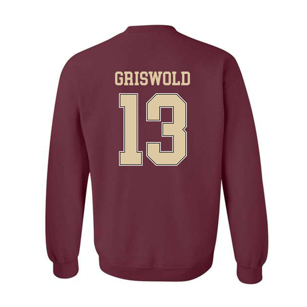 Boston College - NCAA Women's Ice Hockey : Jaime Griswold - Sports Shersey Crewneck Sweatshirt-1