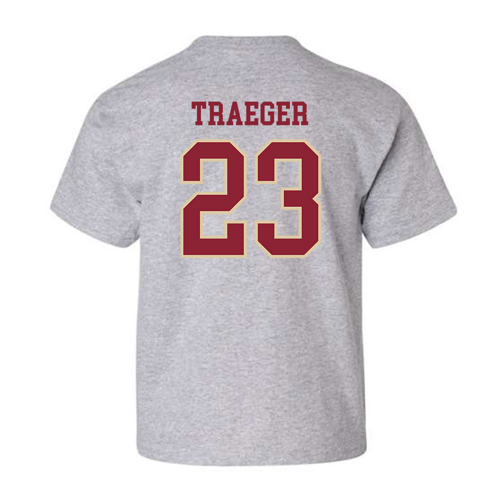 Boston College - NCAA Men's Ice Hockey : Will Traeger - Sports Shersey Youth T-Shirt