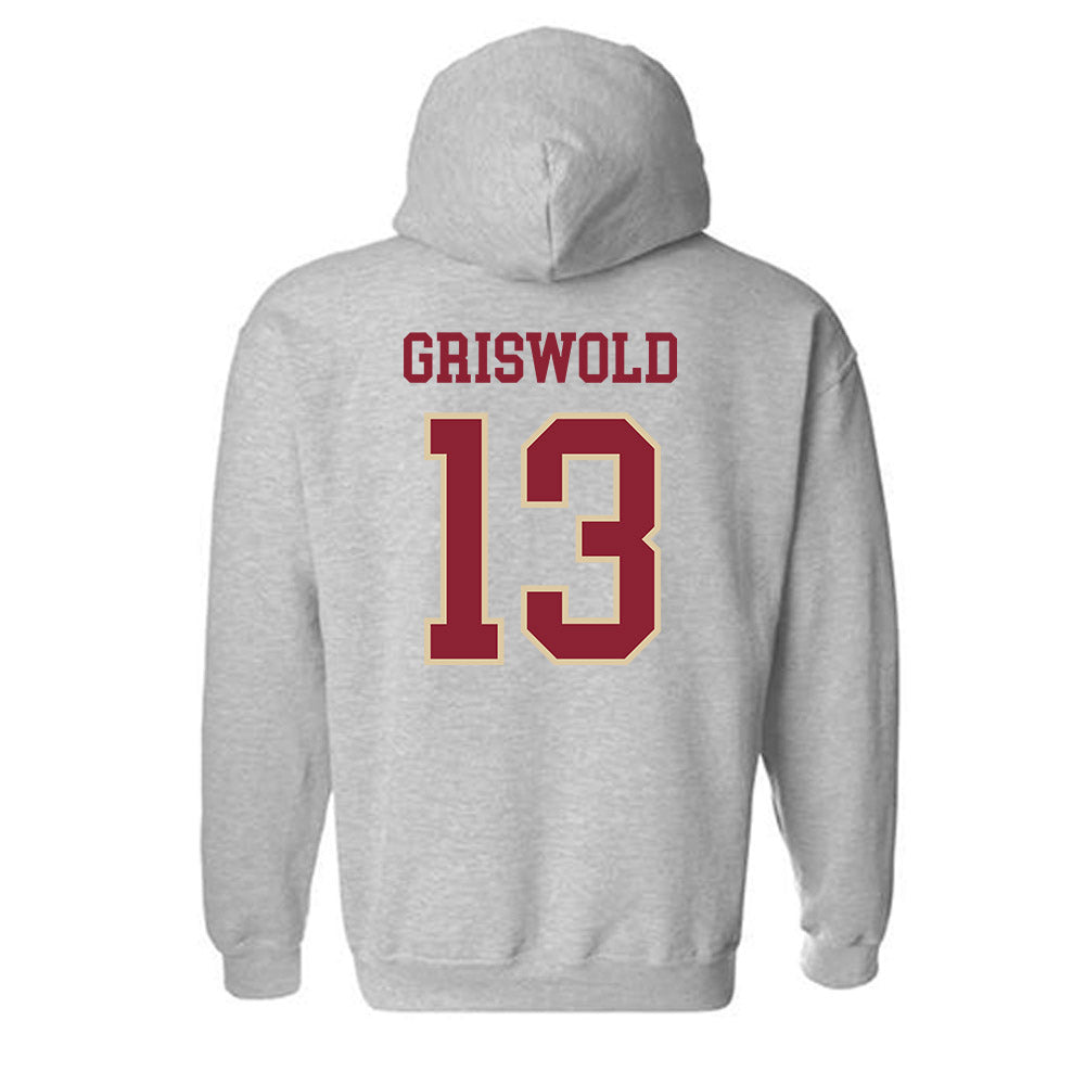 Boston College - NCAA Women's Ice Hockey : Jaime Griswold - Sports Shersey Hooded Sweatshirt-1