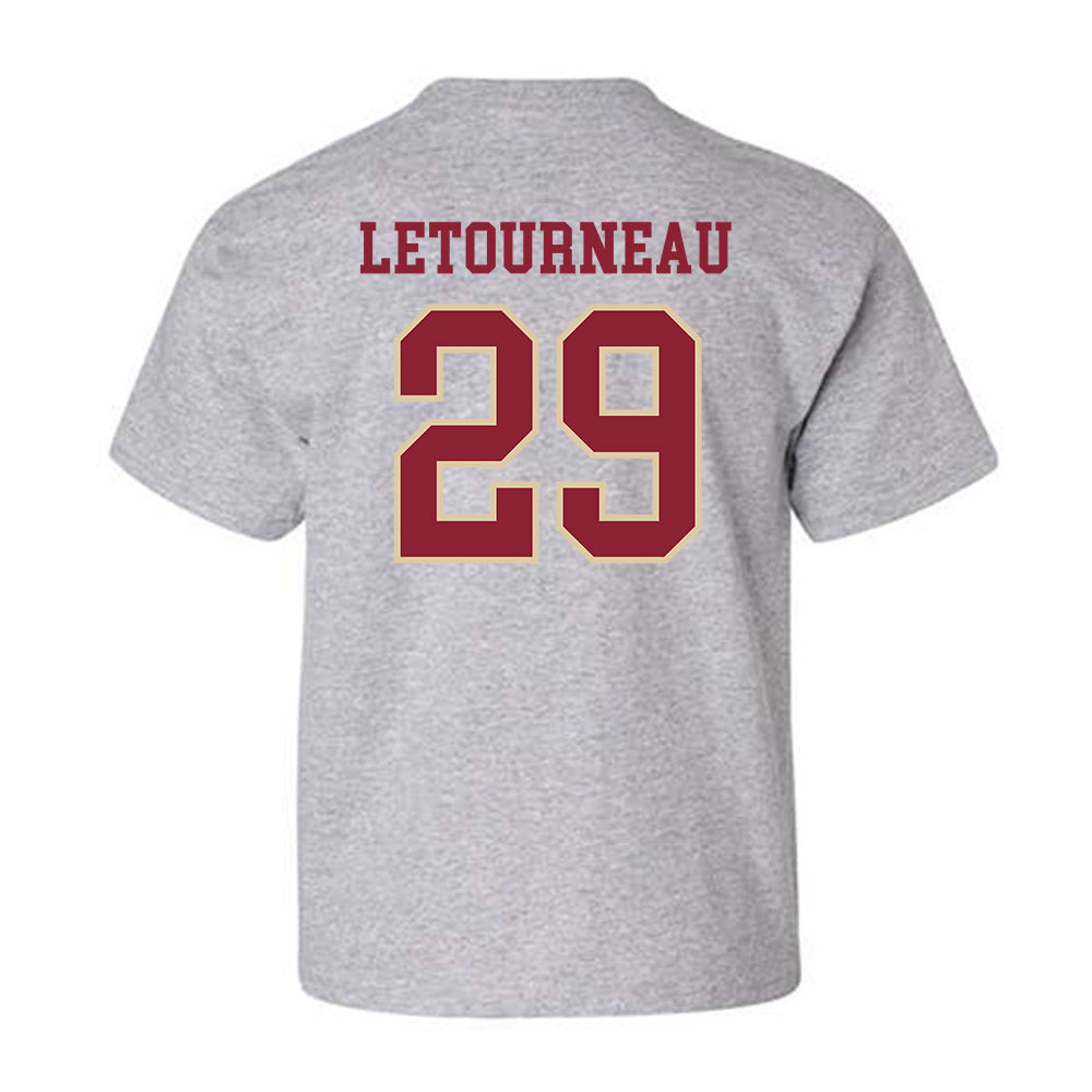 Boston College - NCAA Men's Ice Hockey : Dean Letourneau - Sports Shersey Youth T-Shirt-1