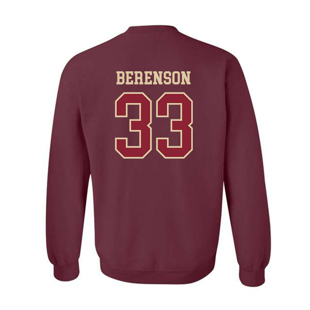 Boston College - NCAA Baseball : Logan Berenson - Crewneck Sweatshirt-1