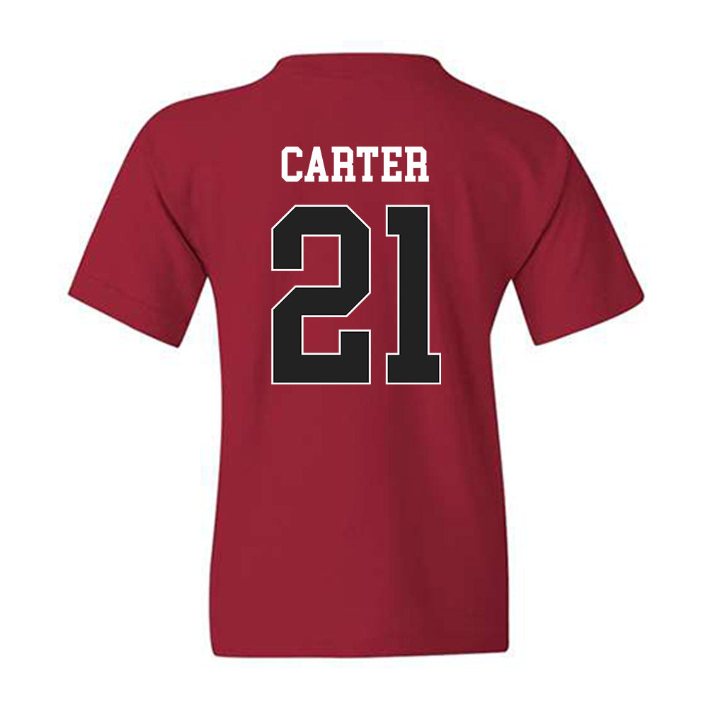 Arkansas - NCAA Softball : Ava Carter - Sports Shersey Youth T-Shirt-1