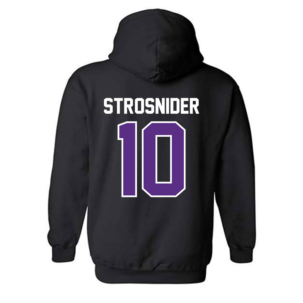 TCU - NCAA Baseball : Sawyer Strosnider - Sports Shersey Hooded Sweatshirt-1