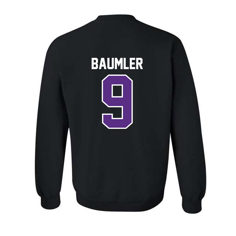 TCU - NCAA Baseball : Trever Baumler - Sports Shersey Crewneck Sweatshirt-1