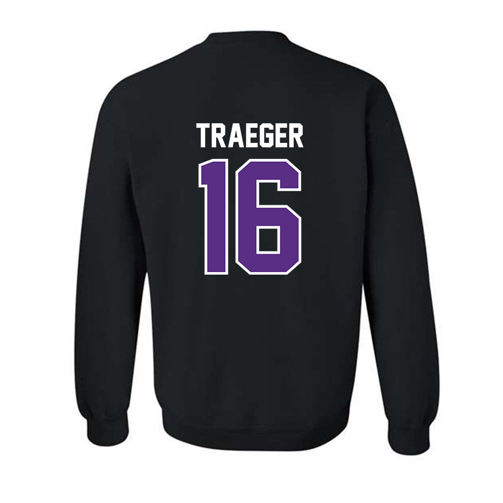 TCU - NCAA Baseball : Nolan Traeger - Sports Shersey Crewneck Sweatshirt-1