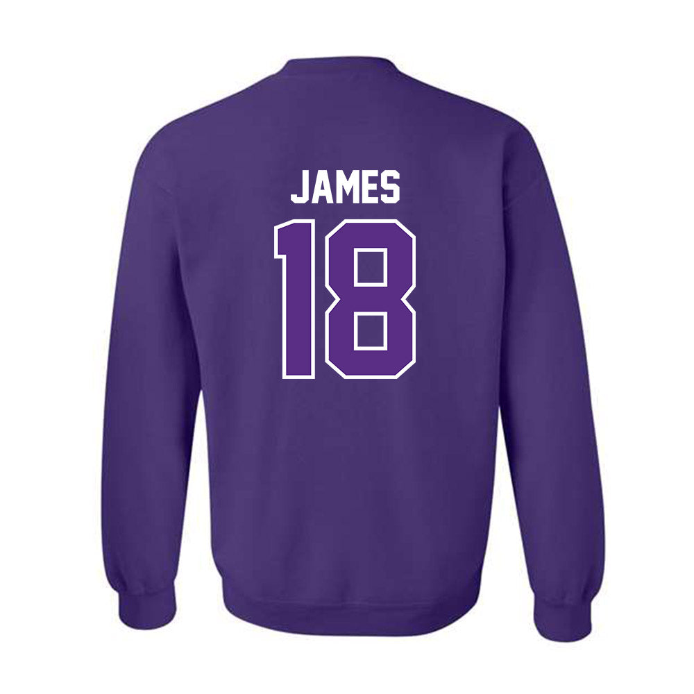 TCU - NCAA Baseball : Zack James - Sports Shersey Crewneck Sweatshirt