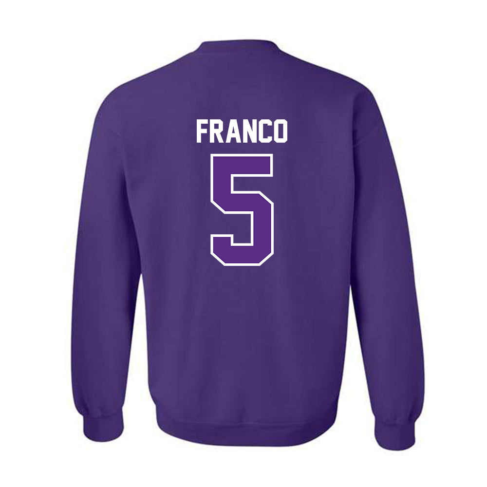 TCU - NCAA Baseball : Lucas Franco - Sports Shersey Crewneck Sweatshirt-1