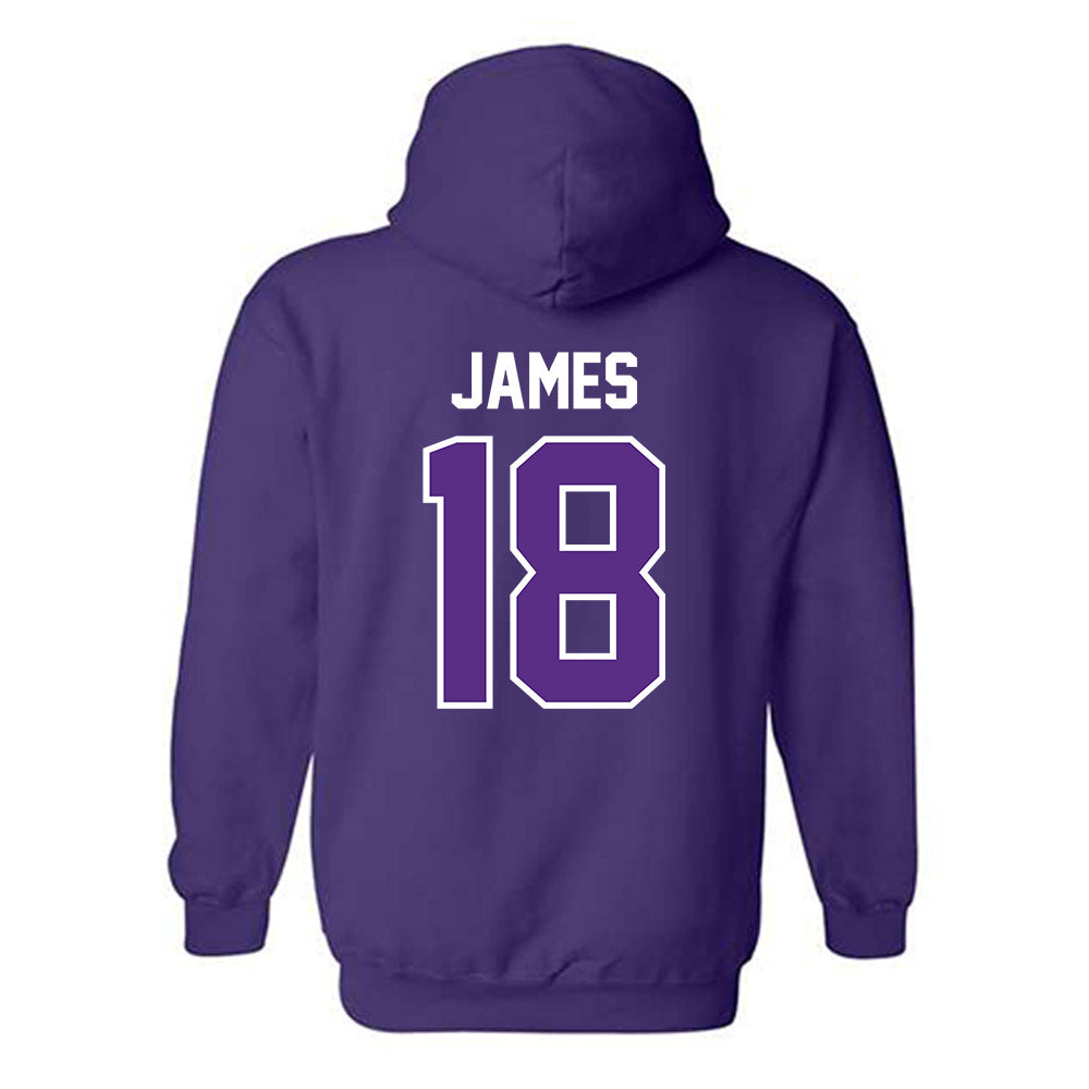 TCU - NCAA Baseball : Zack James - Sports Shersey Hooded Sweatshirt