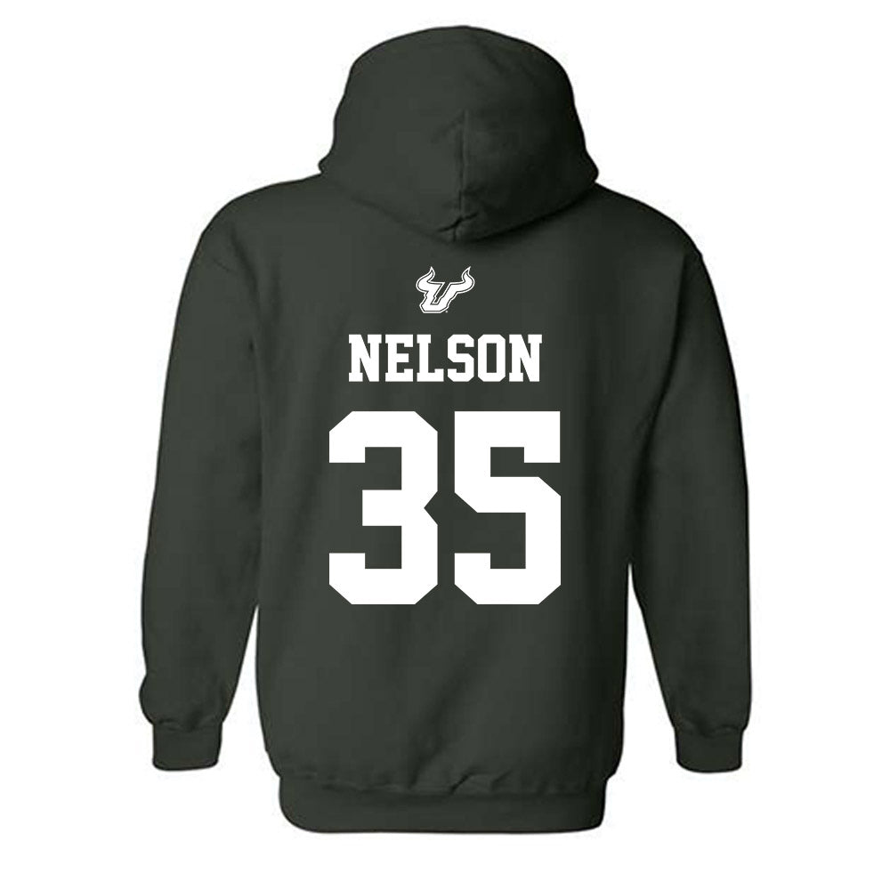 USF - NCAA Men's Basketball : Izaiyah Nelson - Classic Shersey Hooded Sweatshirt-1