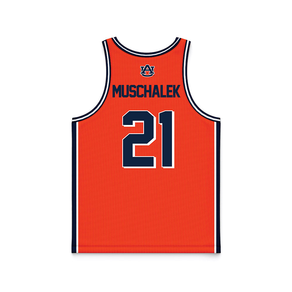 Auburn - NCAA Men's Basketball : Blake Muschalek - Orange Basketball Jersey