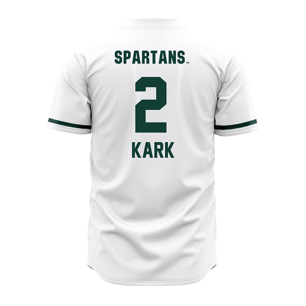 Michigan State - NCAA Baseball : Dillon Kark - White Jersey