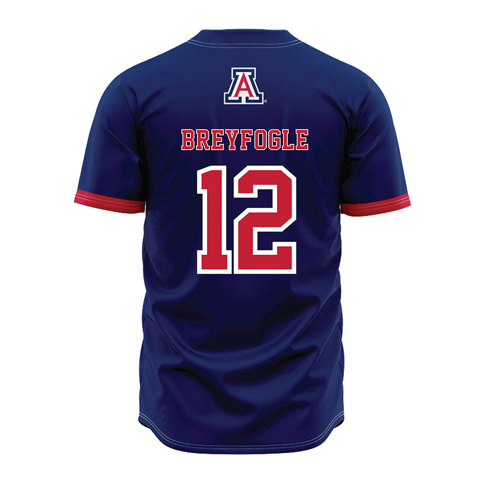 Arizona - NCAA Baseball : Easton Breyfogle - Navy Jersey