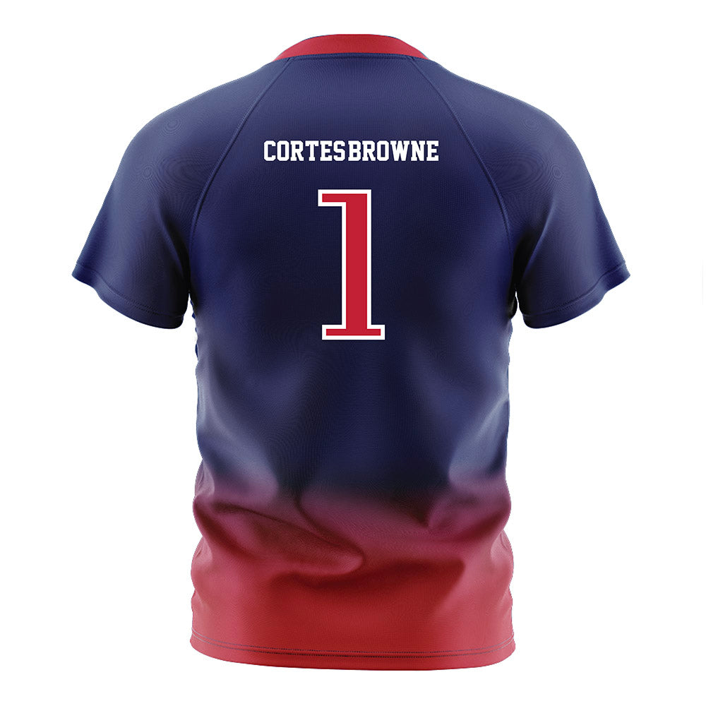 Arizona - NCAA Women's Soccer : Sofia Cortes-Browne - Navy Soccer Jersey