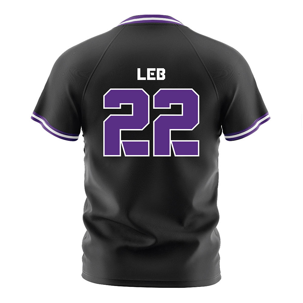 TCU - NCAA Women's Soccer : Georgia Leb - Black Soccer Jersey-1