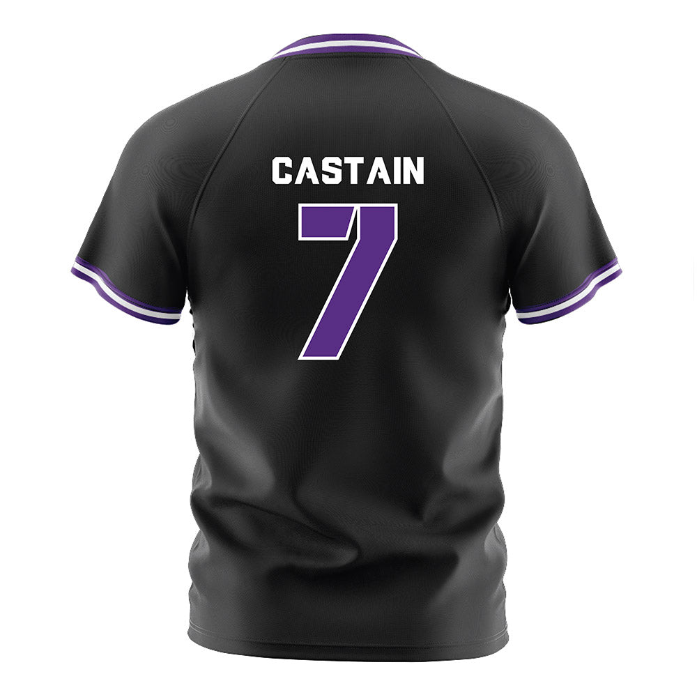 TCU - NCAA Women's Soccer : Seven Castain - Black Soccer Jersey