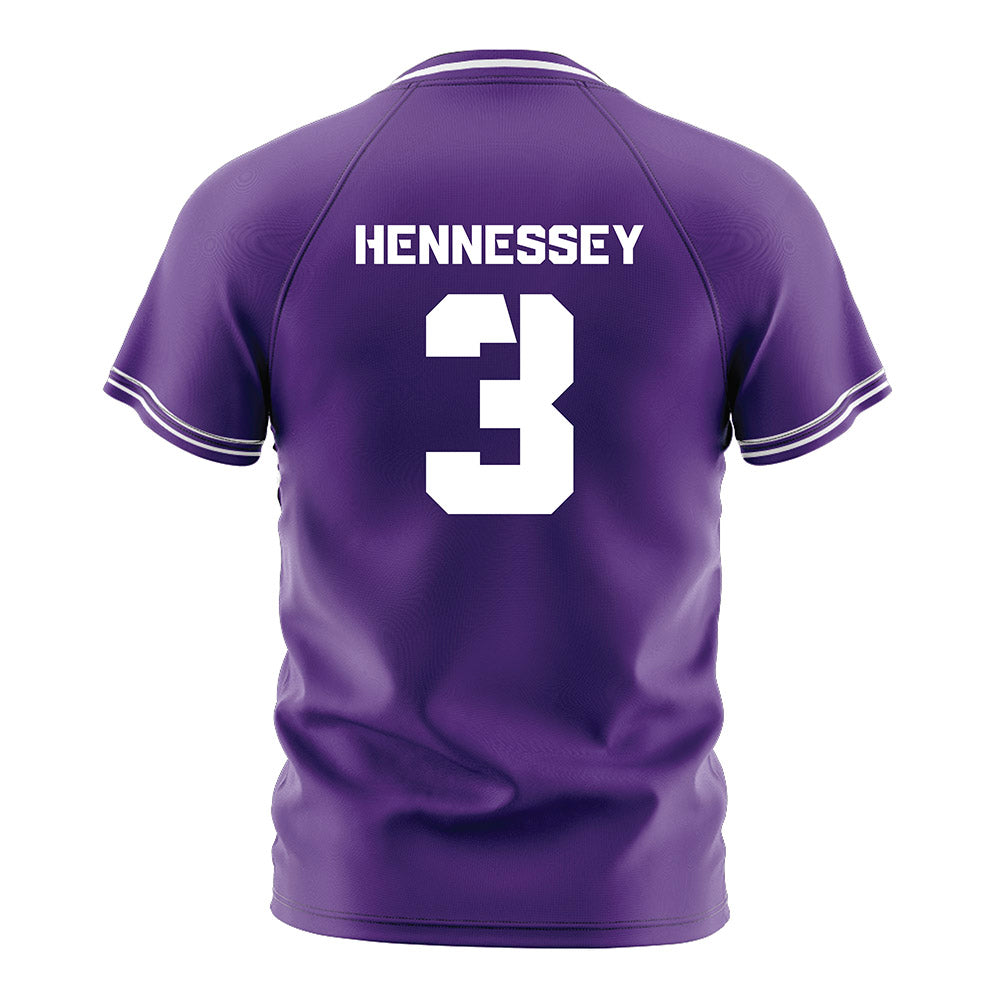 TCU - NCAA Women's Soccer : Alyssa Hennessey - Purple Soccer Jersey