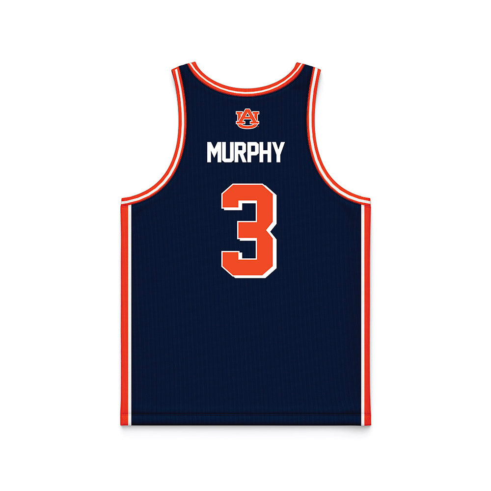Auburn - NCAA Men's Basketball : KeShawn Murphy - Navy Basketball Jersey-1