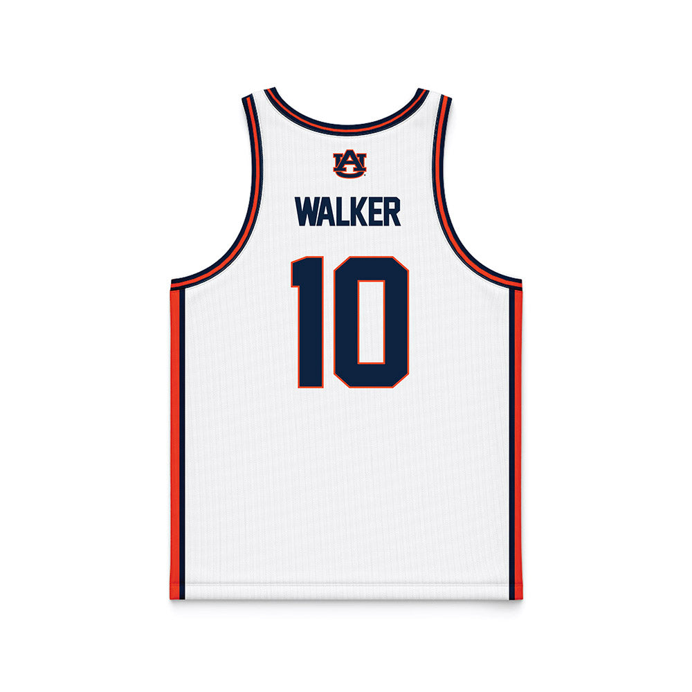 Auburn - NCAA Men's Basketball : Simon Walker - White Basketball Jersey-1