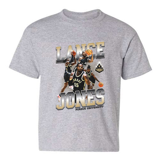 Purdue - NCAA Men's Basketball : Lance Jones - Official 2023 - 2024 Post Season -  Youth T-Shirt