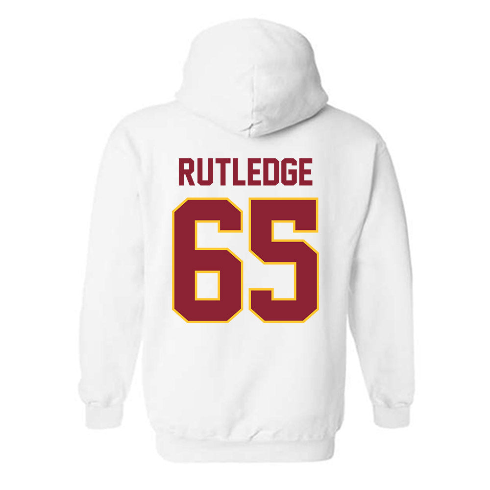 Iowa State - NCAA Football : Garret Rutledge - Classic Shersey Hooded Sweatshirt-1
