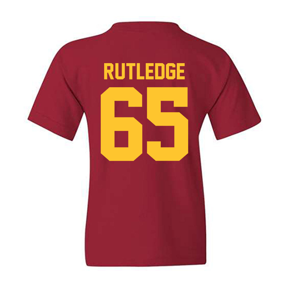 Iowa State - NCAA Football : Garret Rutledge - Classic Shersey Youth T-Shirt-1