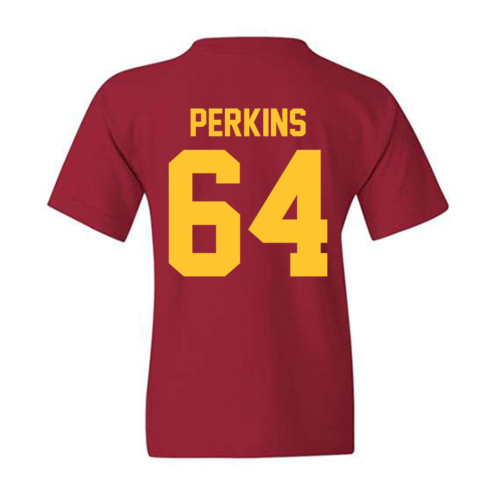 Iowa State - NCAA Football : Sione Perkins - Classic Shersey Youth T-Shirt-1