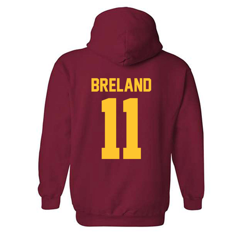 Iowa State - NCAA Football : Willie Breland - Classic Shersey Hooded Sweatshirt-1