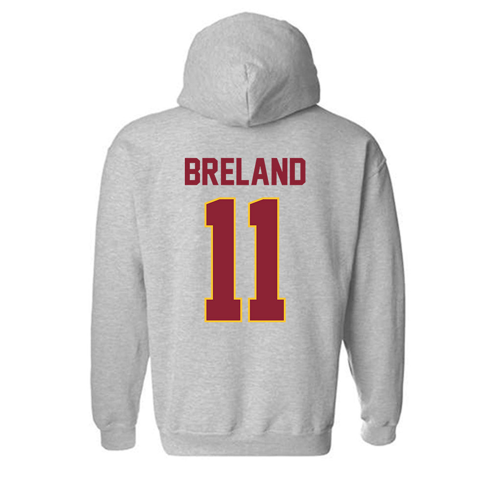 Iowa State - NCAA Football : Willie Breland - Classic Shersey Hooded Sweatshirt-1
