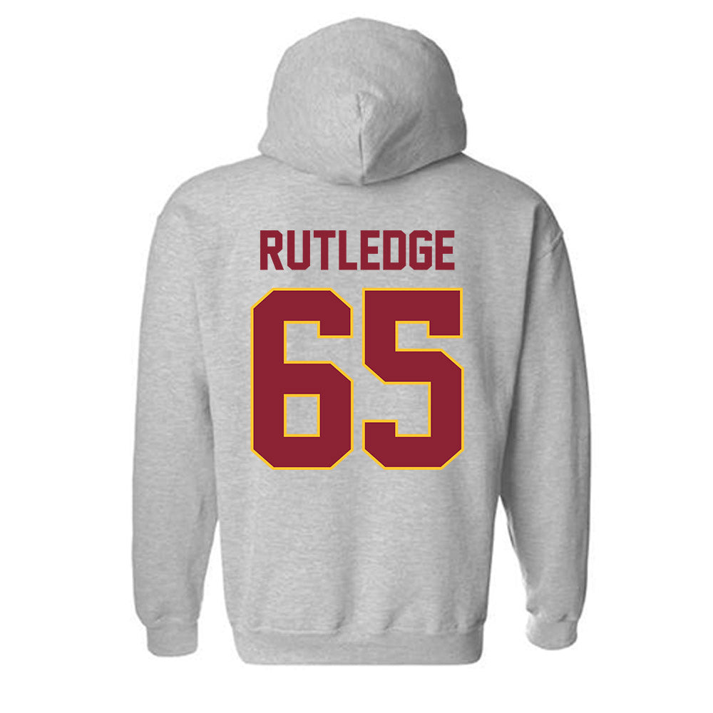 Iowa State - NCAA Football : Garret Rutledge - Classic Shersey Hooded Sweatshirt-1