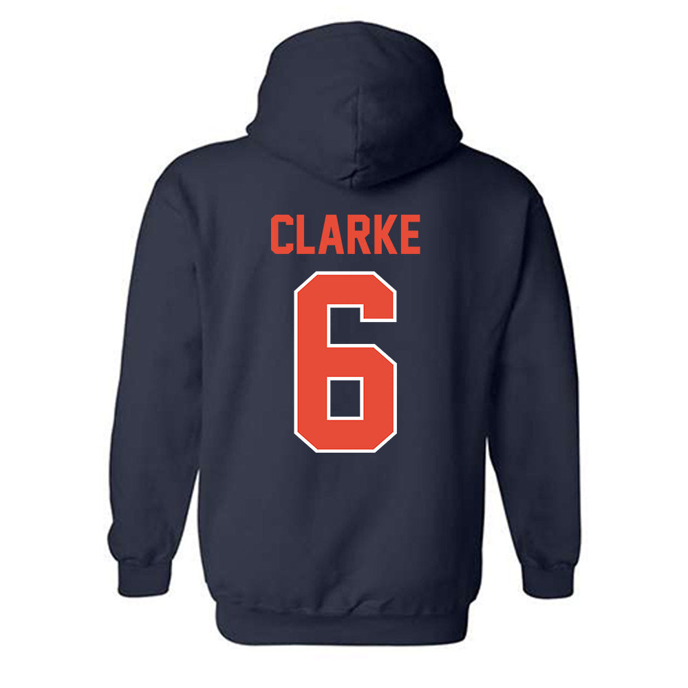 Illinois - NCAA Football : Jaheim Clarke - Classic Shersey Hooded Sweatshirt-1