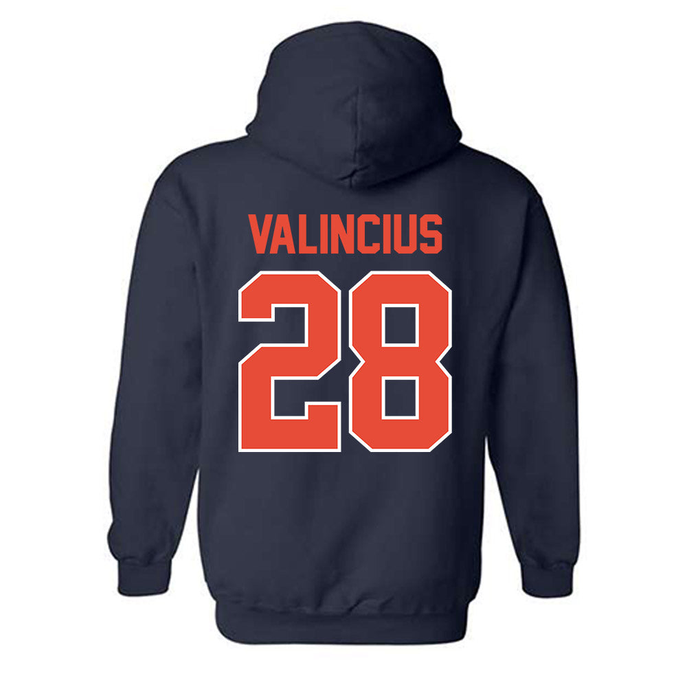 Illinois - NCAA Baseball : Vytas Valincius - Classic Shersey Hooded Sweatshirt-1
