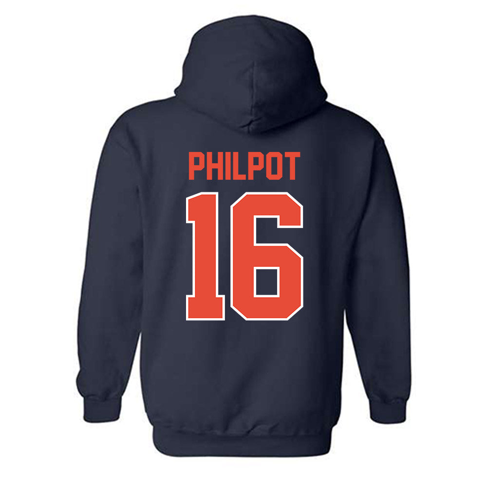 Illinois - NCAA Women's Volleyball : Ashlyn Philpot - Classic Shersey Hooded Sweatshirt-1
